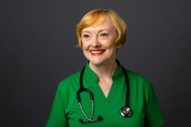 physician assistant photograph with stethoscope for hospital directory san antonio