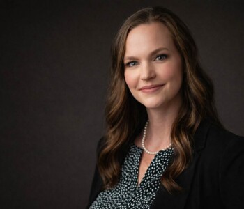 woman smiling big for real estate portrait san antonio
