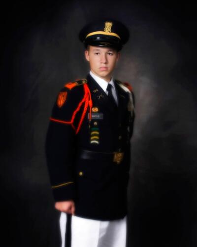 senior portrait military uniform