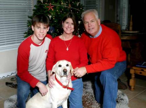 family-portrait-with-dog-at-Christmas-at-san-antonio-home