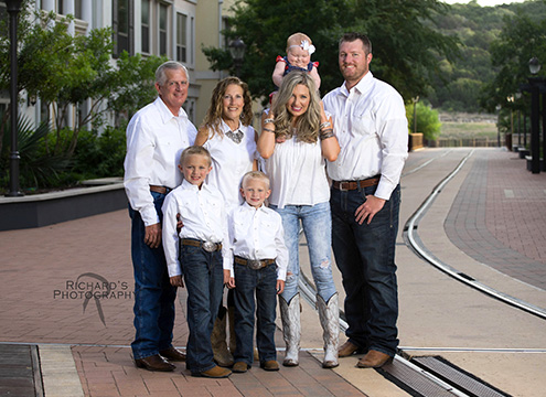 family photography dressed in white attire on location 