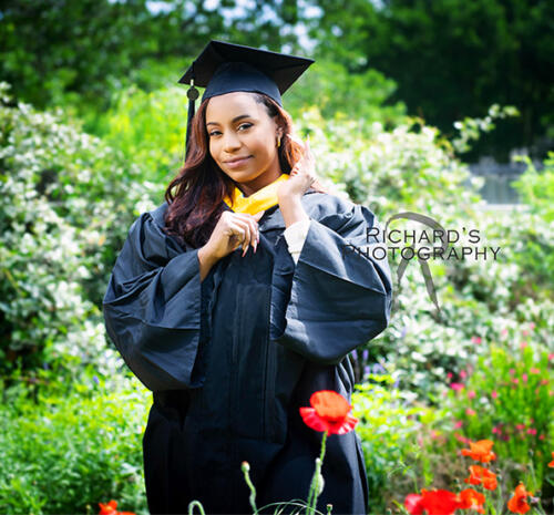graduation pictures san antonio outdoors cap and gown